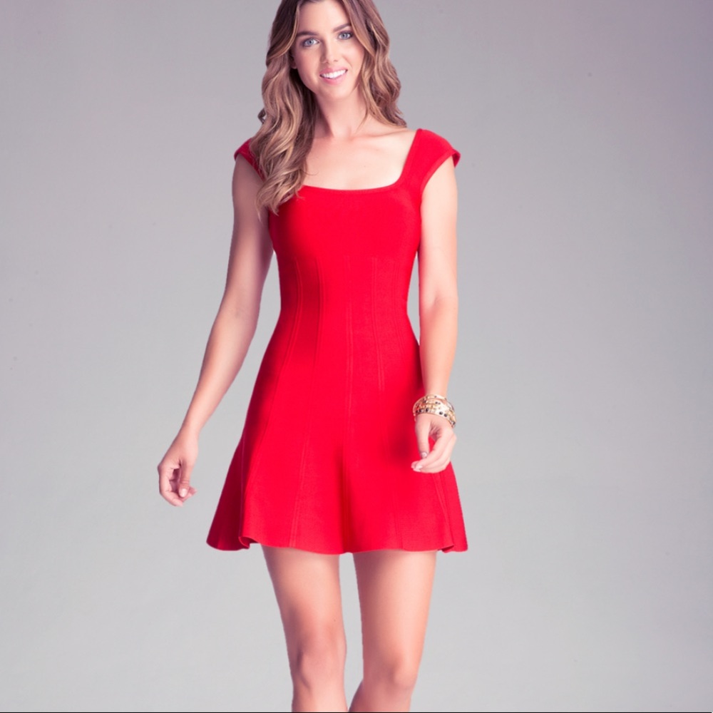 bebe Red Mini Dress